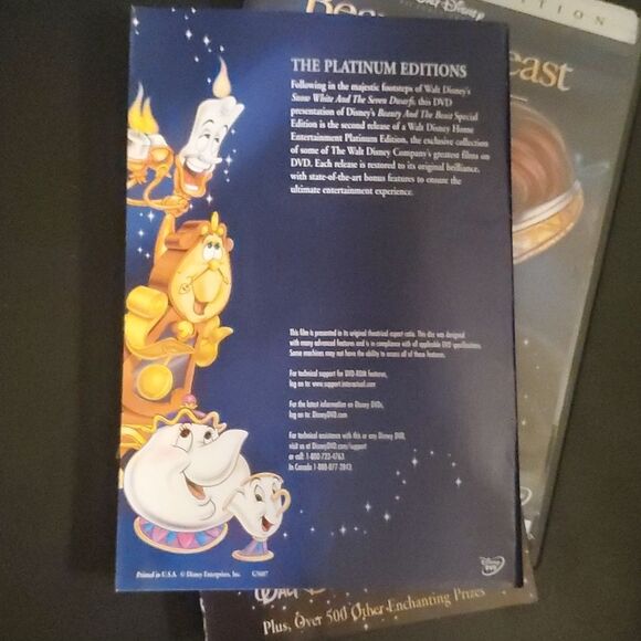 Walt Disney's Beauty and the Beast Special Edition platnium edition two … - Picture 10 of 10
